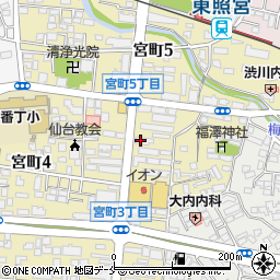 杜の都信用金庫宮町支店周辺の地図