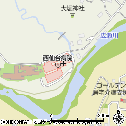 西仙台病院周辺の地図