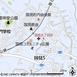 宮城県仙台市青葉区国見周辺の地図