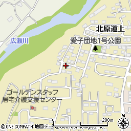 宮城県仙台市青葉区上愛子北原道上11-90周辺の地図