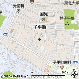 宮城県仙台市青葉区子平町周辺の地図