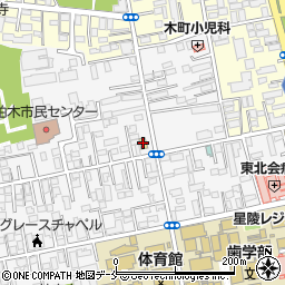ローソン仙台柏木三丁目店周辺の地図