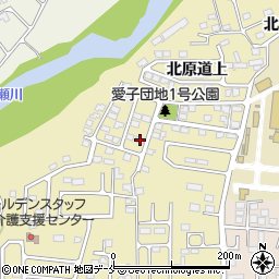 宮城県仙台市青葉区上愛子北原道上11-68周辺の地図