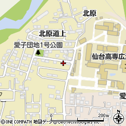 宮城県仙台市青葉区上愛子北原道上11-36周辺の地図