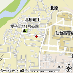 宮城県仙台市青葉区上愛子北原道上11-37周辺の地図