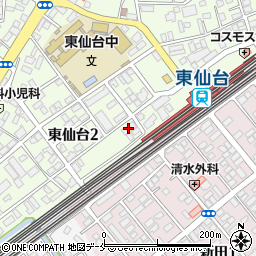 オーレ東仙台周辺の地図