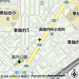 システムパーク東仙台５丁目駐車場周辺の地図