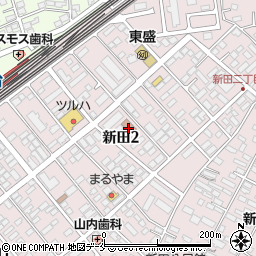 新田コミュニティ・センター周辺の地図