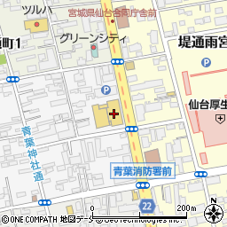 仙台フォレストパーキング周辺の地図