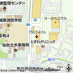 スターバックスコーヒー TSUTAYA 東仙台店周辺の地図