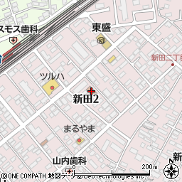 新田コミュニティーセンター周辺の地図