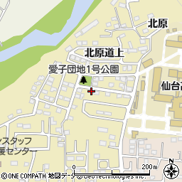 宮城県仙台市青葉区上愛子北原道上11-41周辺の地図