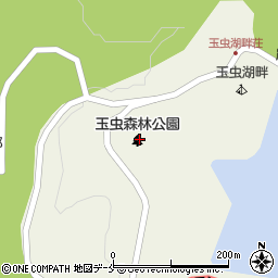 玉虫森林公園周辺の地図