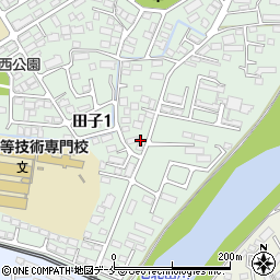 ホワイト急便　田子一丁目店周辺の地図