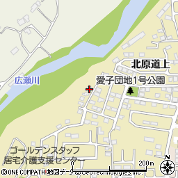 宮城県仙台市青葉区上愛子北原道上11-98周辺の地図