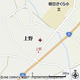 新潟県村上市上野580周辺の地図