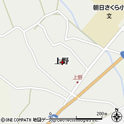 新潟県村上市上野周辺の地図