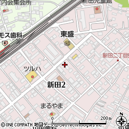有限会社庄謙商店　新田支店周辺の地図