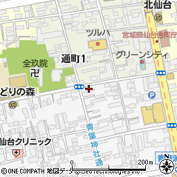 有限会社村伝　仙台本部周辺の地図