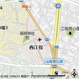 江俣郵便局周辺の地図