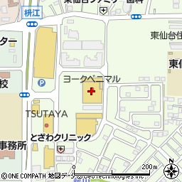 七十七銀行ヨークベニマルフォレオ東仙台店 ＡＴＭ周辺の地図