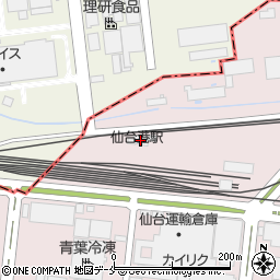 仙台港駅周辺の地図