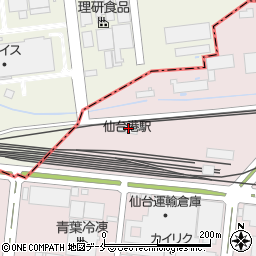 仙台臨海通運株式会社　本社周辺の地図