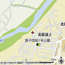 宮城県仙台市青葉区上愛子北原道上11-114周辺の地図