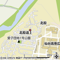 宮城県仙台市青葉区上愛子北原道上11-123周辺の地図