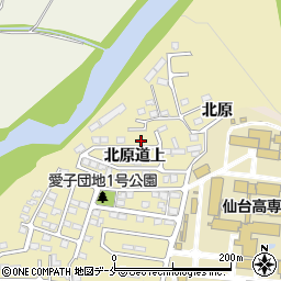 宮城県仙台市青葉区上愛子北原道上11-121周辺の地図