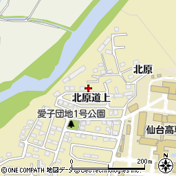 宮城県仙台市青葉区上愛子北原道上11-120周辺の地図