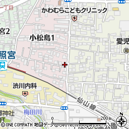 ローソン仙台東照宮駅東店周辺の地図
