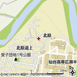 ニュー愛子団地公園周辺の地図