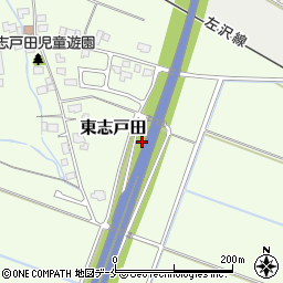 山形県山形市東志戸田周辺の地図