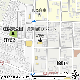和光本社桧町工場周辺の地図