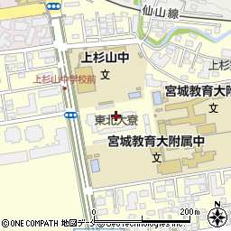 東北大学明善・松風寮周辺の地図