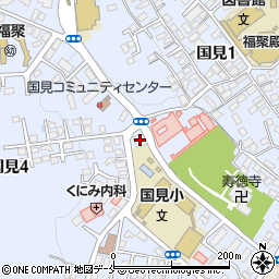 仙台市国見児童館周辺の地図