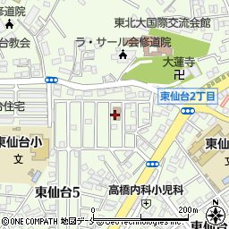 東仙台コミュニティ・センター周辺の地図