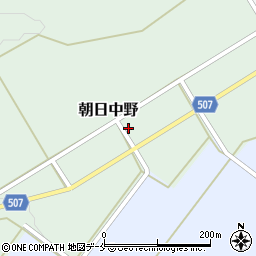 新潟県村上市朝日中野周辺の地図