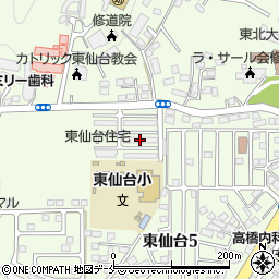 東北財務局東仙台住宅２号棟周辺の地図