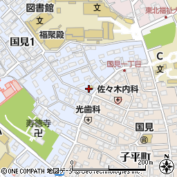 ローソン仙台国見一丁目店周辺の地図