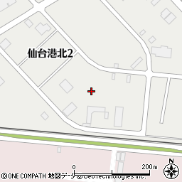 株式会社昭和羽前建設工業　仙台新港エコタウン２４第二工場周辺の地図