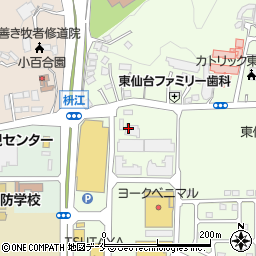 仙台典礼株式会社　てんれい東仙台館周辺の地図