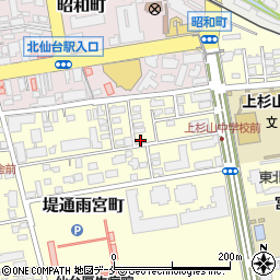 ホットハウス北仙台第６パーキング周辺の地図