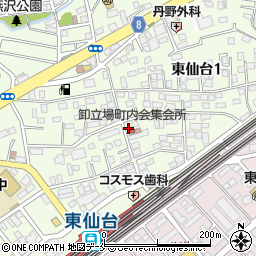 クレール東仙台周辺の地図