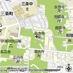 称念寺赤門寺周辺の地図