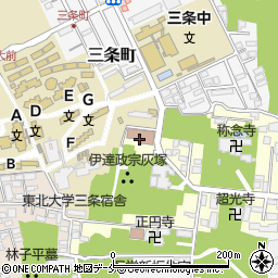 仙台市役所　青葉区市民センター北山市民センター周辺の地図