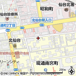 ホットハウス北仙台第９パーキング周辺の地図