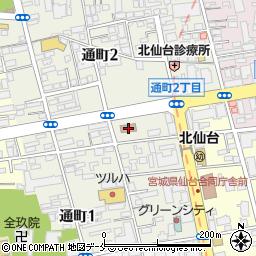 仙台市役所　青葉区コミュニティ・センター通町コミュニティ・センター周辺の地図