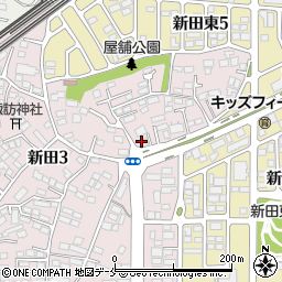 ほっともっと仙台新田３丁目店周辺の地図